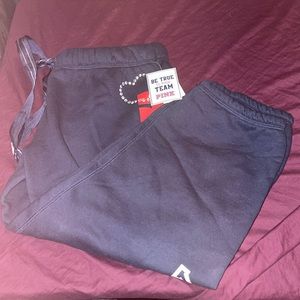 Pink MLB Angels navy capri pants NWT size M